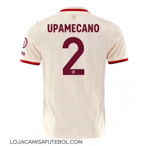 Camisa de Futebol Bayern Munich Dayot Upamecano #2 Equipamento Alternativo 2024-25 Manga Curta